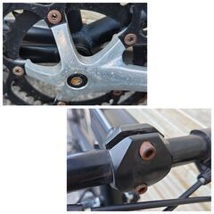 中古自転車 2×7段変速 400MM ミニベロロード軽整備済み 防犯登録対応