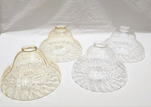 モダンガラス 吊り下げ 照明 4点セット 白熱灯 丸光 アンティーク