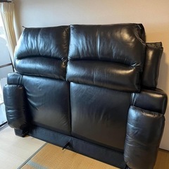 ソファ３人掛け本革+合皮