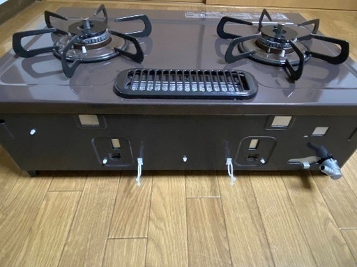 【値下げしました】2022年製LPガスコンロ⭐︎魚焼きグリル未使用⭐︎