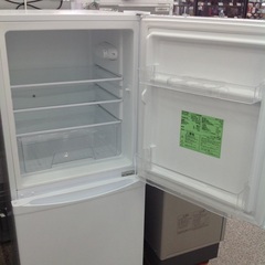 「ジモティー見た」で5％OFF！【2ドア冷凍冷蔵庫】2ドア冷凍冷蔵庫 IRISOHYAMA アイリスオーヤマ IRSD-14A-W 142L 2022年製:ホワイト