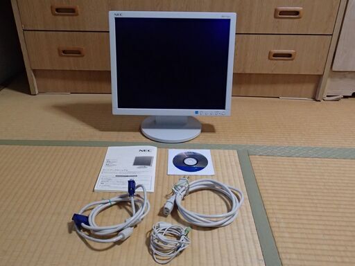 ★★★★★　美品　未使用に近い　NEC　パソコンディスプレイ　モニタ　AS171M-C　液晶保護フィルム ブルーライトカット貼付　★★★★★