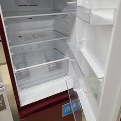 J7462 ★1ヶ月保証付★　AQUA　アクア　２ドア冷蔵庫　AQR-18G　レッド　2017年製 クリーニング済み　【リユースのサカイ柏店】