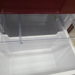 J7462 ★1ヶ月保証付★　AQUA　アクア　２ドア冷蔵庫　AQR-18G　レッド　2017年製 クリーニング済み　【リユースのサカイ柏店】