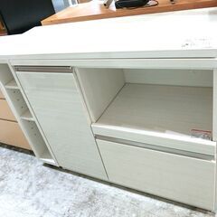 ニトリ 伸縮カウンター キッチンカウンター レンジボード カウンターテーブル 鏡面仕上げ【モノ市場東海店】