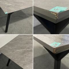 桜屋工業/CHERRY HOMEDAY ダイニング5点セット ストーン柄 椅子セット 中古家具 店頭引取歓迎 R8656