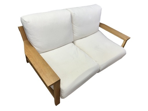 【値下げ】無印良品/ソファ/2人用/木製/おしゃれ/カップル/白