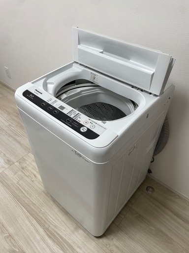【美品】洗濯機 5kg Panasonic 2019年製 説明書等付属品あり NA-F50B12J 中古
