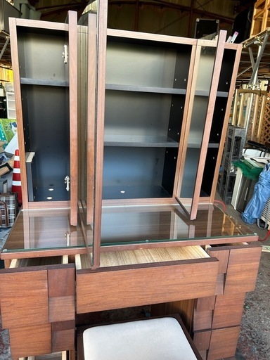 府中家具 高級天然木 ドレッサー 【セット商品①】府中家具 鏡台のみ