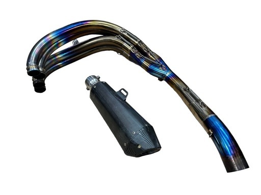 ⭐️激安価格⭐️K-FACTORY エキゾーストパイプ　カーボン調マフラーセット　バイク用品