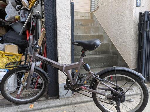 ジープの折りたたみ自転車