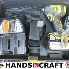 日立 WH14DDL インパクトドライバー 中古品 バッテリー×2 充電器 ※1個は互換バッテリーです ボタン破損有【ハンズクラフト宜野湾店】