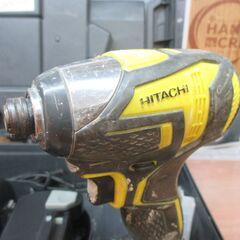 日立 WH14DDL インパクトドライバー 中古品 バッテリー×2 充電器 ※1個は互換バッテリーです ボタン破損有【ハンズクラフト宜野湾店】