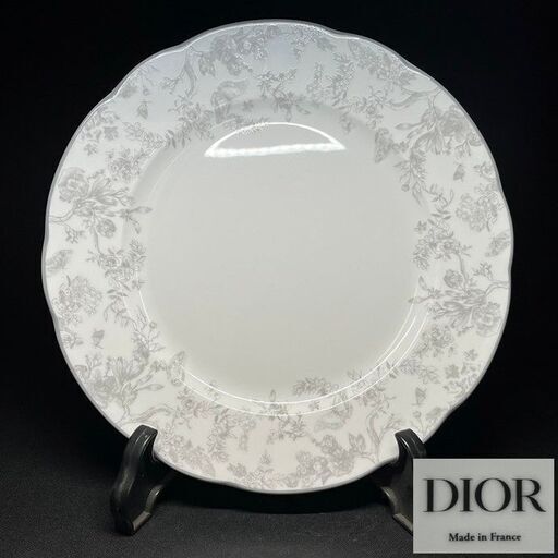 DIOR クリスチャン・ディオール ディナープレート トワル ドゥ ジュイ フランス製 大皿 飾物 食器 洋食器ZI