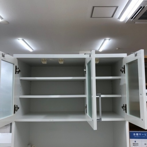 泉洋化工レンジボード3枚扉ホワイト【トレファク堺福田店】