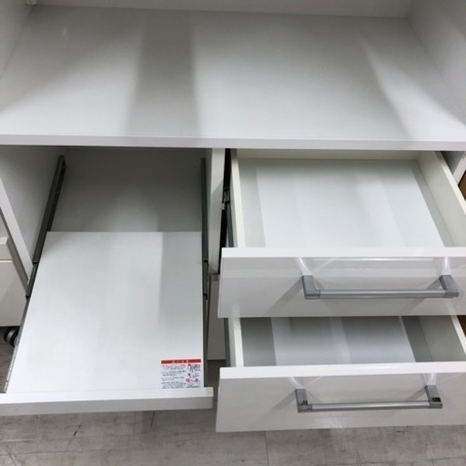 泉洋化工レンジボード3枚扉ホワイト【トレファク堺福田店】