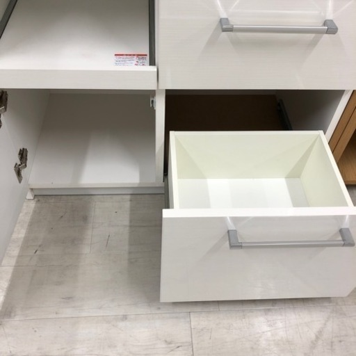 泉洋化工レンジボード3枚扉ホワイト【トレファク堺福田店】