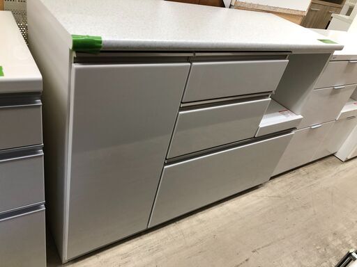 ニトリ キッチンカウンター アルミナ レンジ台 キッチボード 新生活 一人暮らし おしゃれ ホワイト クリーニング済 堺市 石津【ジャングルジャングルサカイ石津店】