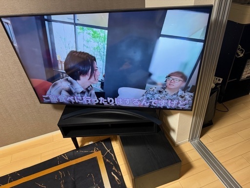 【8月中取引希望】55型4Kチューナー内蔵液晶テレビ55NANO76JPA➕テレビボード差し上げます
