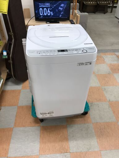 洗濯機 7.0kg シャープ ES-GE7D 2020年製 W(幅)56.5×D(奥行き)53.5×H(高さ)89.8cm ※クリーニング済み
