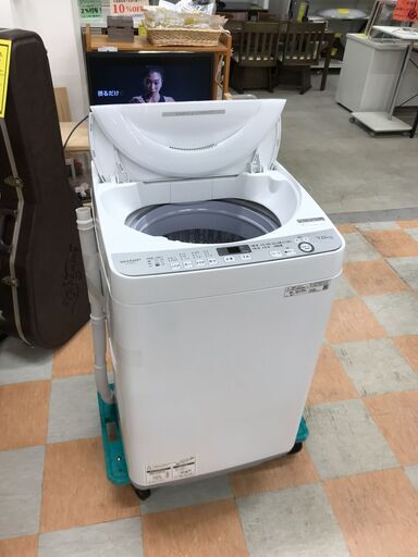 洗濯機 7.0kg シャープ ES-GE7D 2020年製 W(幅)56.5×D(奥行き)53.5×H(高さ)89.8cm ※クリーニング済み