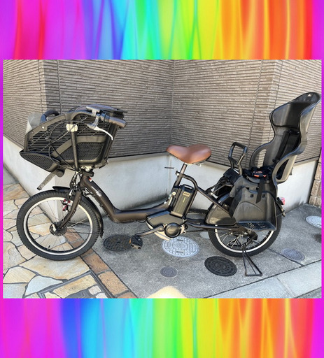 バッテリーほぼ新品！8.9Ahヤマハ　YAMAHA　パスキスミニ　20インチ　電動自転車　電動アシスト自転車　中古 子供乗せ 8264