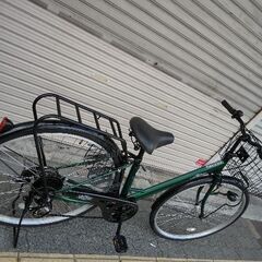 GALLERY STYLE[ギャラリースタイル]27吋 シティサイクル 外装6段/LEDオート(グリーンXブラック)