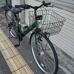 GALLERY STYLE[ギャラリースタイル]27吋 シティサイクル 外装6段/LEDオート(グリーンXブラック)