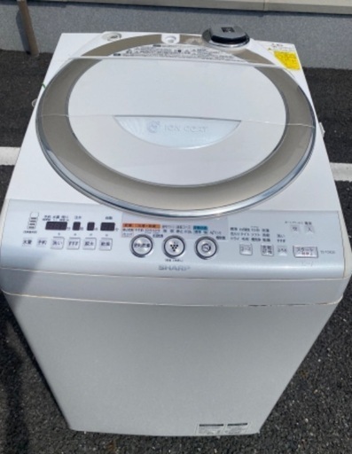 ☆洗濯機SHARP 大型 8.0kg ☆配達ご相談可能です (小林) 名古屋の生活家電《洗濯機》の中古あげます・譲ります｜ジモティーで不用品の処分