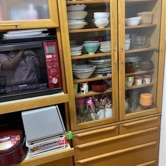 カリモク家具 食器棚の中古が安い！激安で譲ります・無料であげます 