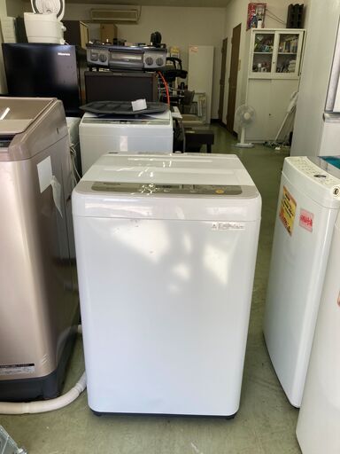 【リサイクルショップ　ピカソ　小松原】★分解洗浄済み★ パナソニック 5kg 全自動洗濯機 シャンパン 2019年製 NA-F50B12★7467★