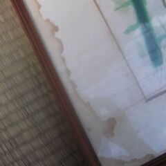 ブラジリエ 【水浴をする人々と対岸の馬】額縁　水濡れ？シミあります。