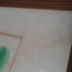 ブラジリエ 【水浴をする人々と対岸の馬】額縁　水濡れ？シミあります。