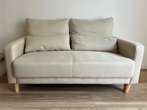 モダンデコ ソファー 二人掛け 一人暮らし 北欧 (ラテベージュ) モダンデコ ソファー 二人掛け 一人暮らし 北欧 (ラテベージュ) d
