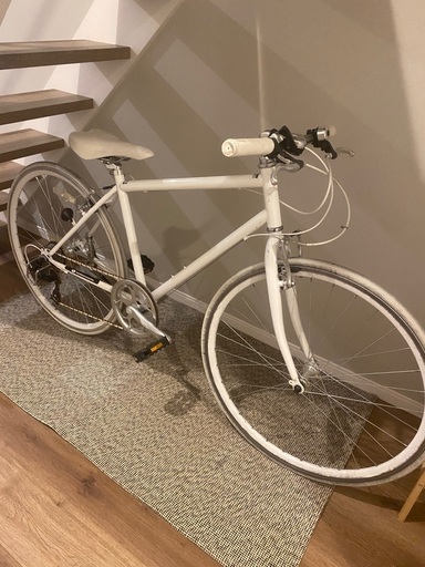 クロスバイク　白　ホワイト　お洒落　自転車