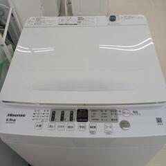 ★ジモティー割あり★5.5kg洗濯機　Hisense　HW-55E2W　2022年製　　高さ(H)105× 幅(W)49× 奥行(D)48(cm)　【joh2231】
