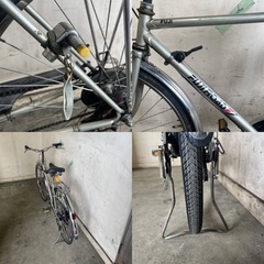 687〇★岐阜発　△FUJI ROAD/自転車△26インチ/セミドロップハンドル/走行確認/6段変速/防犯有り/タイヤ側面ひび割れ有り/現状品/R6.4/26★