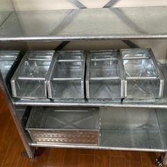 DULTON 4TIER TAPERED METAL SHELF RAW 他道具入れ