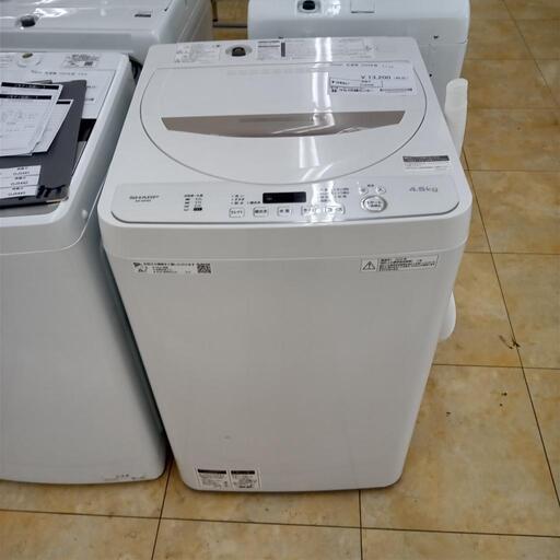 ★ジモティ割あり★ SHARP 洗濯機 4.5kg ２0年製 ／クリーニング済み OJ5440