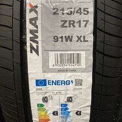 【新品】札幌発 引取可 2024年製 ZMAX ZEALION 215/45ZR17 91W 17インチ 夏タイヤ 4本 プリウス カローラ トヨタ86等 バラ売り可　(KTA006) クレジットカード QRコード決済可能