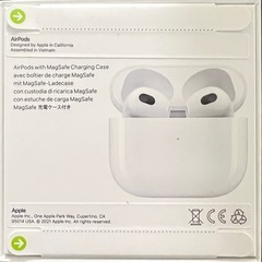 Apple AIRPODS（第3世代） MagSafe充電ケース付き 完全ワイヤレスイヤホン マイク付 Bluetooth