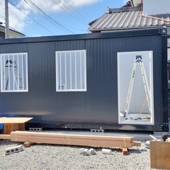 完売しました。新品即納 三角屋根コンテナハウス 事務所ゆったりサイズ 