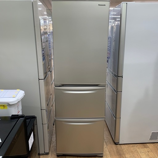 3ドア冷蔵庫　Panasonic NR-C373CL-N 2022年製　365L グラツキ有