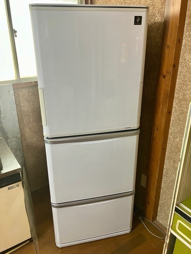 【SHARP】“両開き冷蔵庫”314L〈白〉   SJ-PW31W