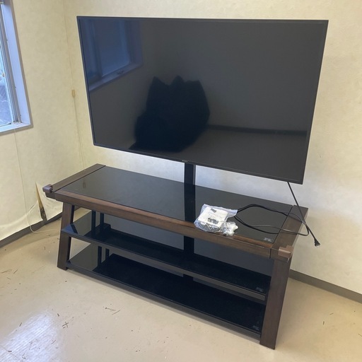 SONY 4K スマートTV 55インチ テレビ台スタンド付きセット ※海外版 リモコン欠損