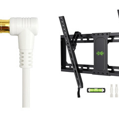 半年使用【美品】43インチテレビ　＋　アンテナケーブル10m　＋　壁掛け金具