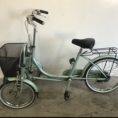 693(B)□岐阜発　△BRIDGESTONE/minna/ミンナ/ブリジストン/前二輪/大人用三輪自転車/走行確認/タイヤひび割れあり/現状品　R6.7/27□0.8