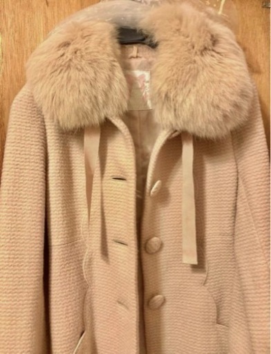 クリーニング済！fikaラビットファーロングコート