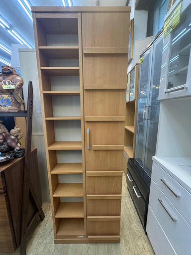 ユーアイ 本棚 横幅60cm ナチュラル 木目模様 収納 奥行30㎝×高さ180㎝★近隣配送無料 買取帝国 朝霞店