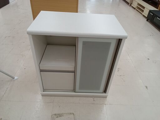 ★ジモティ割あり★  食器棚 ホワイト W80.5×D50×H85.5 クリーニング済み TC4602